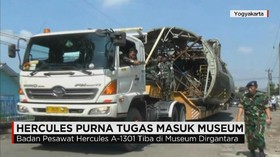 Pesawat Hercules Pertama Indonesia Masuk Museum