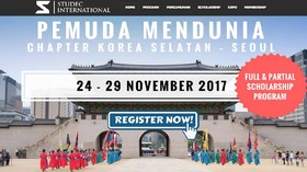 Pemuda Mendunia Bakal ke Korea Selatan, Daftar Yuk