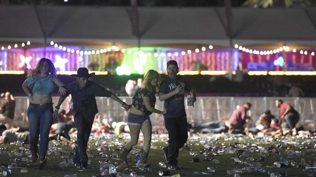 Saksi Las Vegas: Pelaku Hujani Tembakan dari Atas Gedung