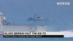 Gladi Bersih HUT Ke-72 TNI