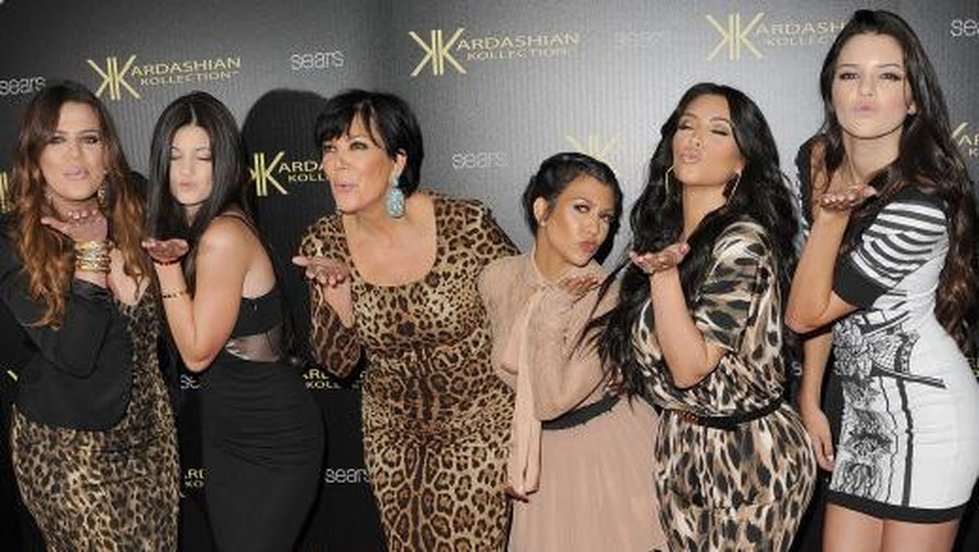 HOLLYWOOD, CA - AUGUST 17:  Khloe Kardasian, Kylie Jenner, Kris Kardashian, Kourtney Kardashian, Kim Kardashian, and Kendall Jenner attend the Kardashian Kollection Launch Party at The Colony on August 17, 2011 in Hollywood, California.  (Photo by Jason Merritt/Getty Images)