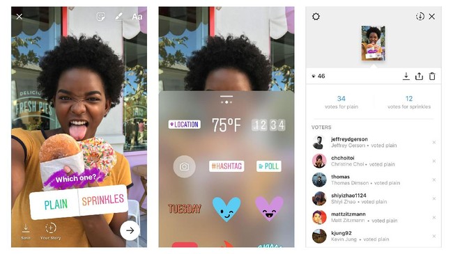 Instagram Story kini menyediakan fitur polling yang membantu pengguna mendapatkan opini dari teman dan follower.