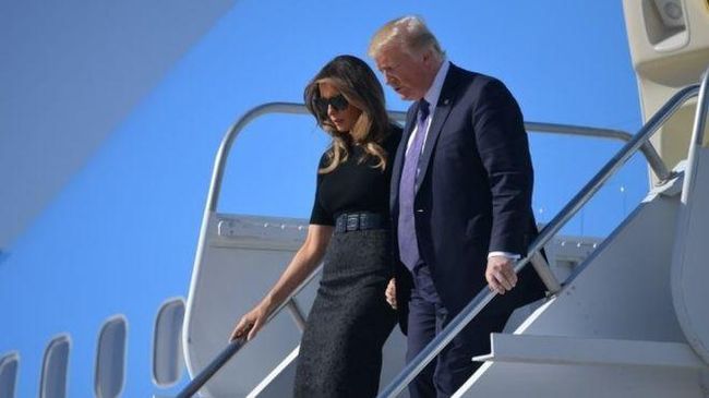 Donald Trump Sambangi Korban Selamat Teror Las Vegas