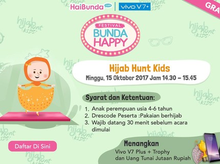 Si Kecil Bergaya dan Dapat Jutaan Rupiah? Ikut Hijab Hunt Kids Aja