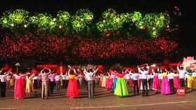VIDEO: Pesta Korut Peringati Kepemimpinan Kim Jong-il