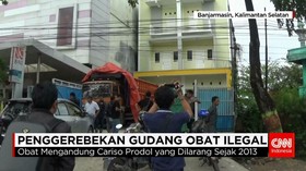 Polda Kalimantan Selatan Gerebek Gudang Obat Ilegal