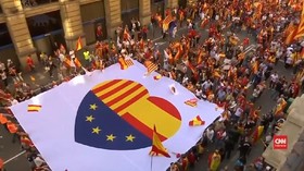 VIDEO: Barcelona Tegang Jelang Pertemuan Parlemen Catalonia