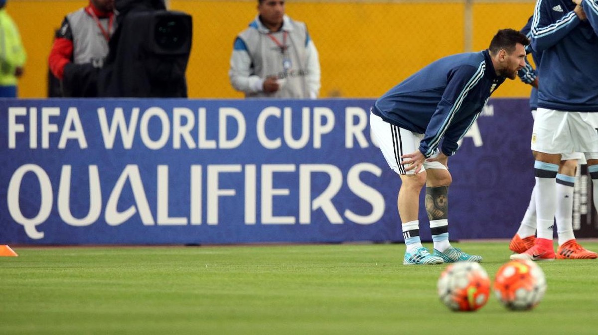 FOTO: Timnas Argentina ke Piala Dunia Berkat Lionel Messi