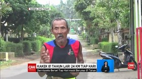 VIDEO: Eks Atlet 81 Tahun Lari 24 KM Demi 'Narik' Becak