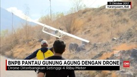 VIDEO: BNPB Pantau Gunung Agung Lewat Drone
