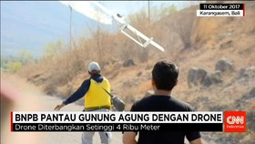 Pemanfaatan Drone untuk Memantau Gunung Agung