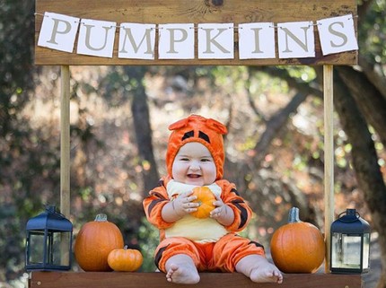 Menggemaskan! Saat si 'Little Pumpkin' Menyambut Halloween