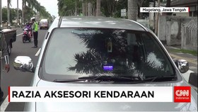 56 Unit Strobo Disita Polisi dalam Razia Aksesori Kendaraan