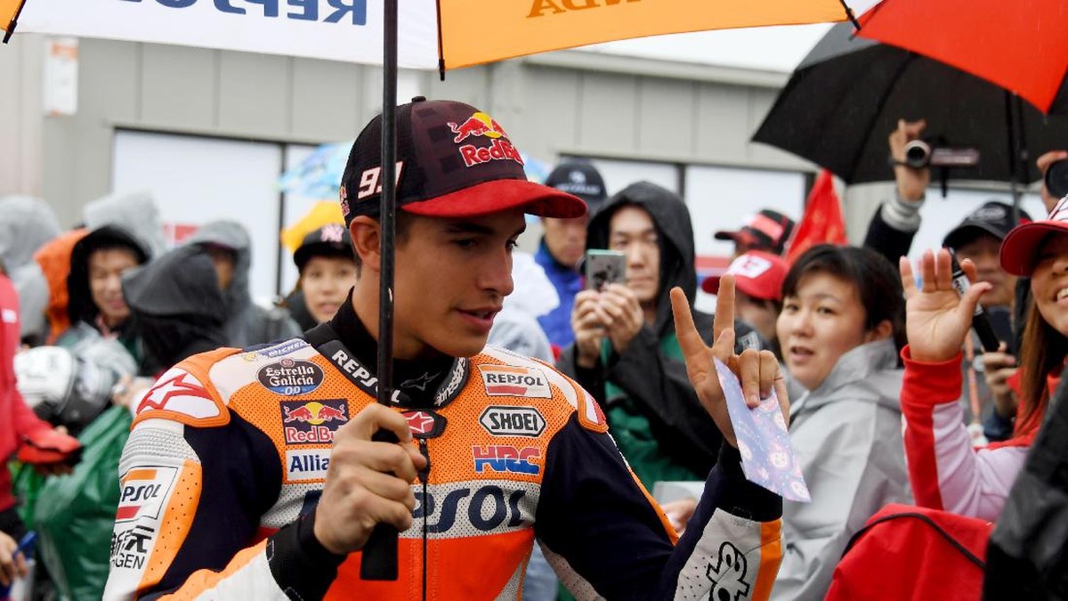 FOTO: Marquez dan Dovizioso Unjuk Gigi di Motegi