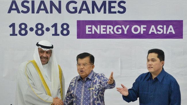 Pesan Wakil Presiden RI, Jusuf Kalla, menjelang Asian Games 2018 terkait kesuksesan prestasi, penyelenggaraan, dan infrastruktur.