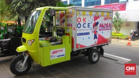 Motor Box OK OCE Meriahkan Pelantikan Anies-Sandi