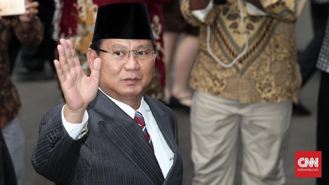 Prabowo Subianto nan resmi dilantik sebagai presiden periode 2024-2029 punya kekayaan kekayaan Rp2,04 triliun dan tidak punya utang.