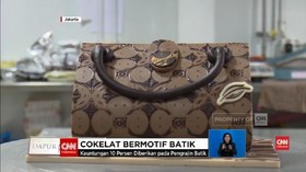 VIDEO: Kreasi Unik, Ada Cokelat Bermotif Batik