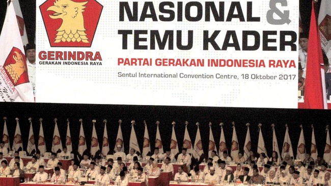 Hasil survei Indikator Politik Indonesia menunjukkan Partai Gerindra menjadi partai politik teratas pilihan anak muda, mengalahkan PDIP.