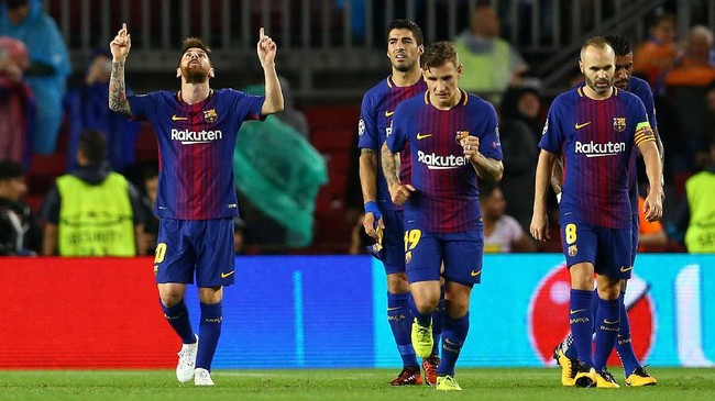 Bukan penyerang Uruguay Luis Suarez yang menjadi top scorer Barcelona setelah Lionel Messi di semua kompetisi musim 2017/2018 sejauh ini.