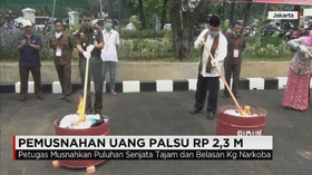Pemusnahan Uang Palsu