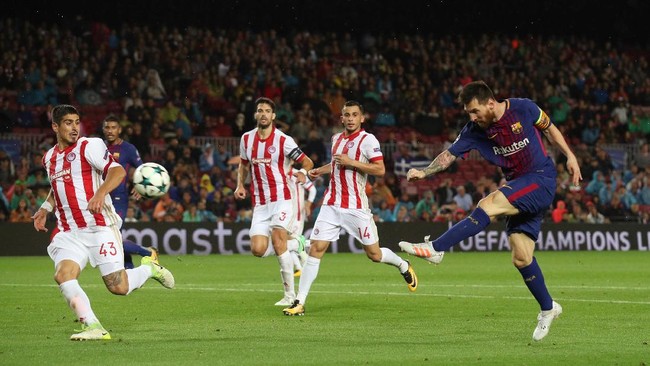 Dari 100 gol yang dicetak penyerang Barcelona Lionel Messi di pentas Eropa, 97 gol di antaranya terjadi di Liga Champions, termasuk satu gol dini hari tadi.