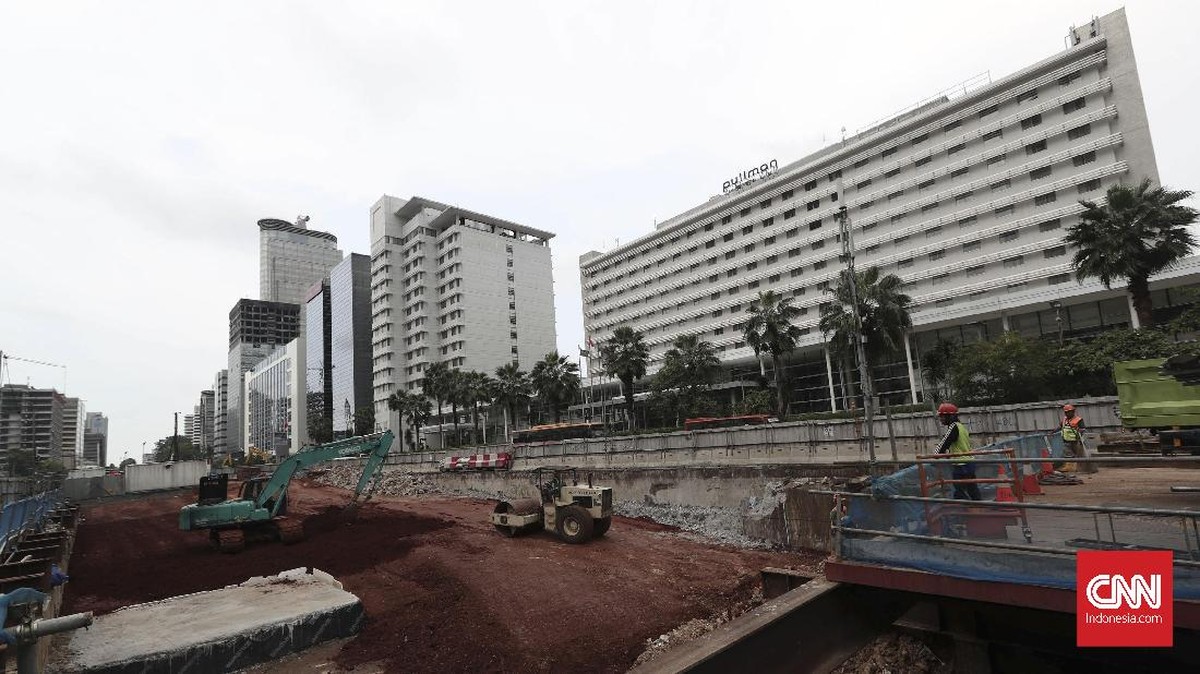 FOTO: Pembangunan Konstruksi MRT Capai 80 Persen