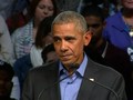 VIDEO: Naik Pentas Kampanye, Obama Sindir Politik Perpecahan