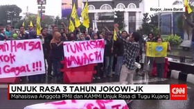 3 Tahun Jokowi-JK Diwarnai Unjuk Rasa