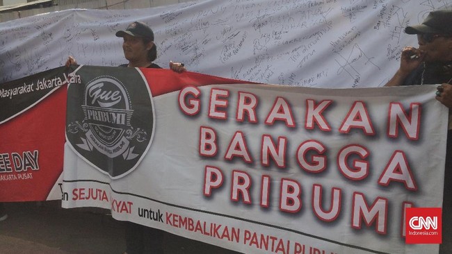 Sri Bintang Pamungkas mengatakan, Gerakan Bangga Pribumi ini sebagai seruan menolak dominasi kelompok yang kaya raya terhadap mayoritas pribumi.