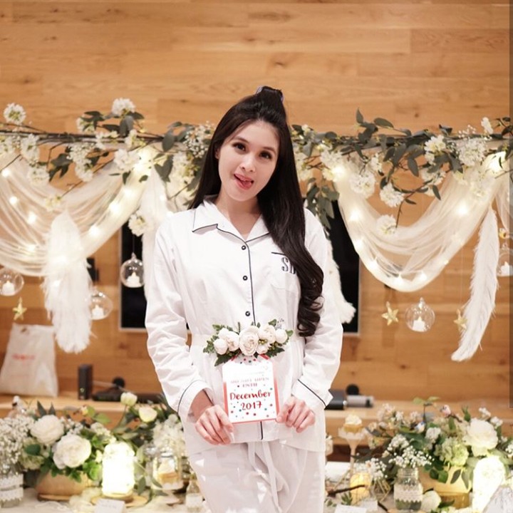 <p>Cantik banget sih bumil yang satu ini. (Foto: Instagram @sandradewi88)</p>