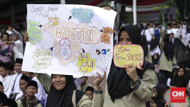 Puncak perayaan Hari Santri 2018 diperkirakan ribuan santri dan masyarakat umum akan memadati lapangan Gasibu sejak Minggu (21/10) sore.