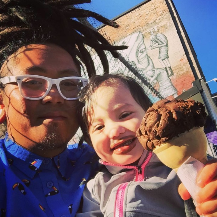 <p>Biar cemong karena makan es krim, yang penting bisa nge-date sama ayah. (Foto: Instagram/ @therealdannyrebel)</p>