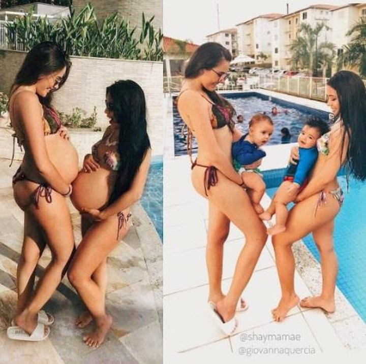 <p>Bisa saling berbagi kebahagiaan dengan sesama bunda yang baru melahirkan juga. Hmm, seru ya! (Foto: Instagram/shaymamae)</p>