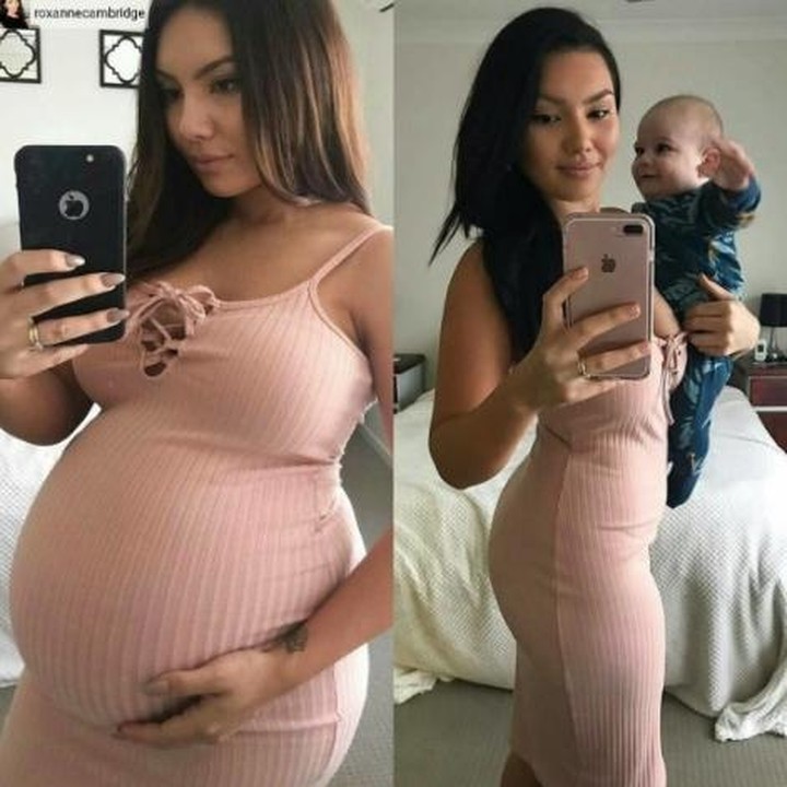 <p>Sebelumnya si kecil masih di dalam perut, sekarang udah bisa diajak we-fie. He-he-he. (Foto: Instagram/oxanecambridge)</p>