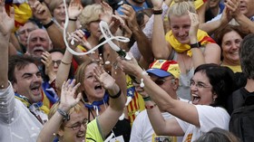 Sidang Vonis Separatis Catalonia Picu Bentrokan di Barcelona