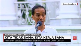 VIDEO: Saat Jokowi Membaca Puisi Karya Dewi Lestari