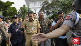 Sandiaga Dibentak saat Tegur Ojek Tanah Abang