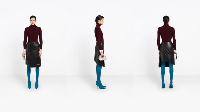 Balenciaga kembali membuat geger dunia fesyen, kali ini dia menciptakan sebuah rok yang terinspirasi dari karpet mobil.