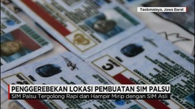 Penggerebekan Lokasi Jasa Pembuatan SIM Palsu
