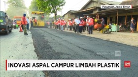 VIDEO: Inovasi Aspal Campur Limbah Plastik Kresek