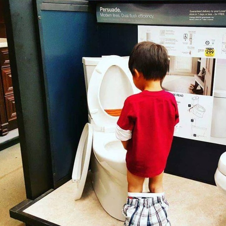 <p> Eh, ini klosetnya cuma display aja. Nak. Jangan dipipisin. (Foto: Instagram/ @joannorgardjensen)</p>