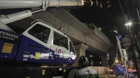 Polisi Duga Jatuhnya Parapet Proyek MRT Akibat Kelalaian