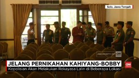 VIDEO: Aparat Utamakan Keamanan Tamu VVIP di Nikahan Kahiyang