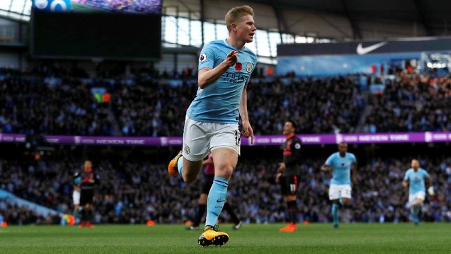 Kevin De Bruyne gembira karena Manchester City kembali mampu melanjutkan start yang luar biasa di awal musim ini.