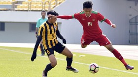 FOTO: Timnas Indonesia U-19 Dibantai Malaysia