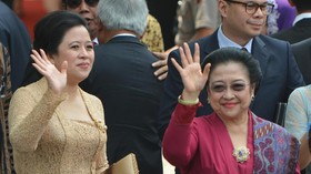 Puan Maharani Gandeng Megawati di Resepsi Kaesang-Erina