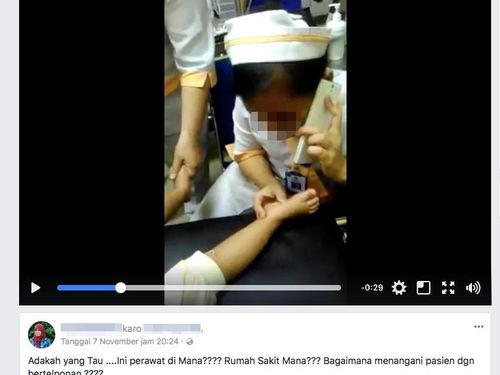 Heboh Video Perawat Pegang Pasien Sambil Telepon Heboh Video Perawat Pegang Pasien Sambil Telepon