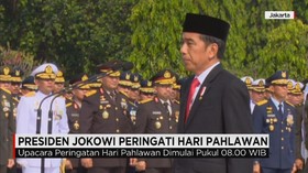 Presiden Jokowi Pimpin Upacara Peringatan Hari Pahlawan