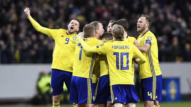 Swedia memupuskan ambisi Italia ke Piala Dunia 2018 setelah menang 1-0 di babak play-off kualifikasi zona Eropa.